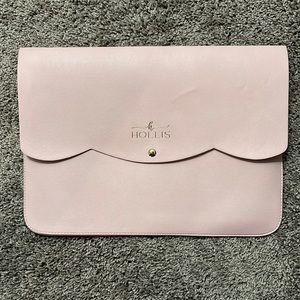 H Hollis Light Pink Laptop Sleeve - 11x14